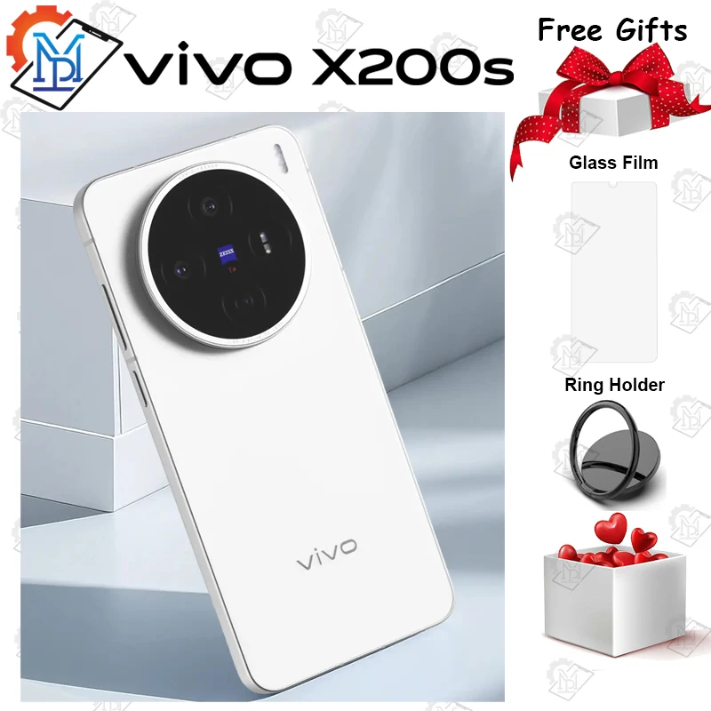 Original Vivo X200s 5G Mobile Phone 6.67 Inches AMOLED Display Dimensity 9400+ Battery 6200mAh 90W Wired Charging NFC Smartphone