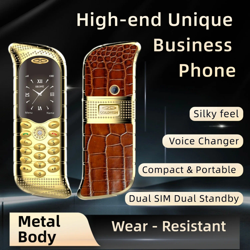 Luxury Cellphone Metal Body Funny Shape Two Sim Magic Voice Blacklist Mobile BT Dialing Special Design Low Price Mobile Phone