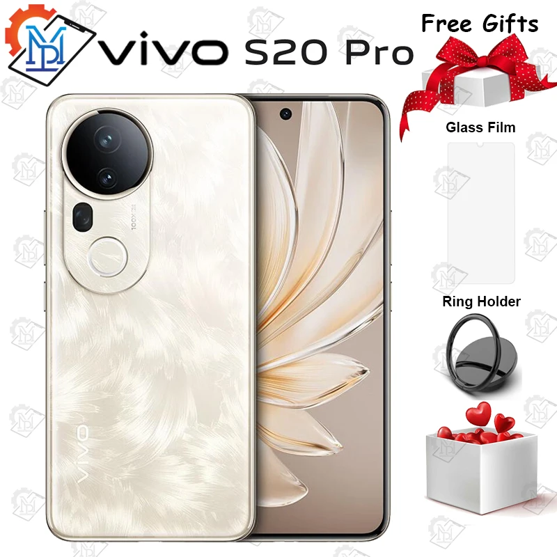 Original Vivo S20 Pro 5G Mobile Phone 6.67" AMOLED Display Dimensity 9300+ Camera 50MP Battery 5500mAh CN Version Smartphone