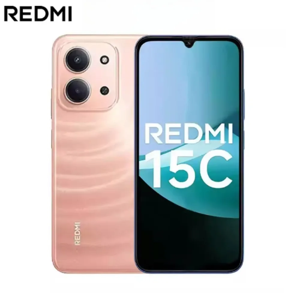 Redmi 15C: 8+256GB RAM, 6000mAh battery, ultra-slim design with long battery life, 5G, and a smart camera for crisp photos