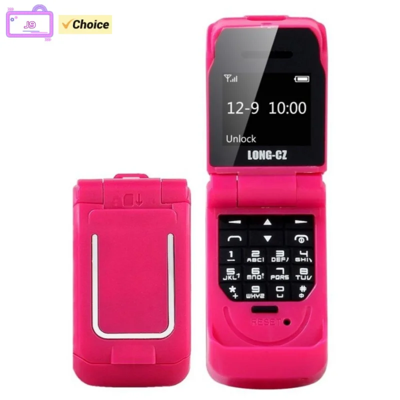 Smallest Clamshell J9 Phone 0.66" Wireless Bluetooth Dialer Magic Voice Handsfree Earphone Small Mini Flip Mobile Phone for Kids