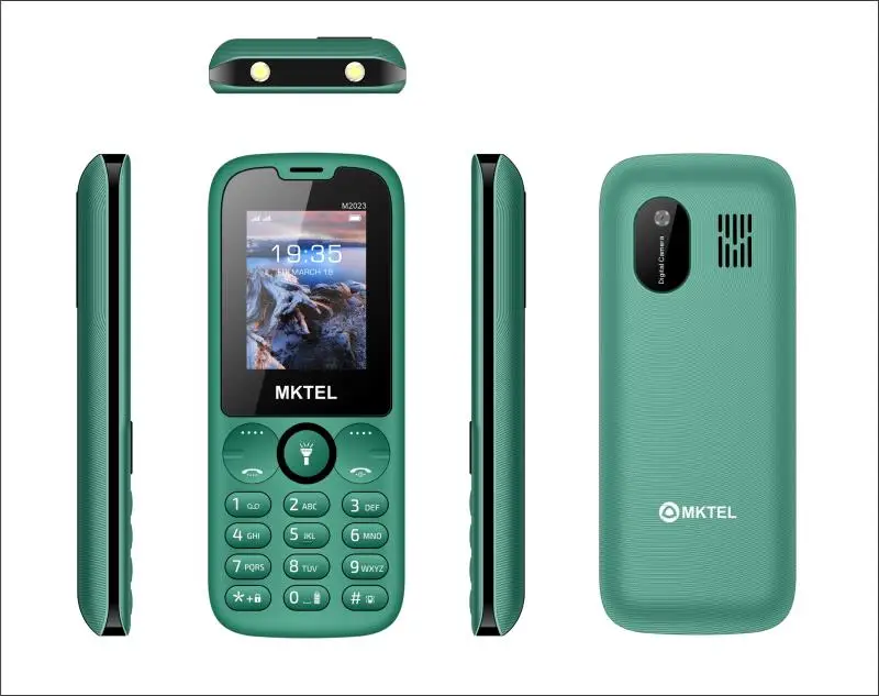 MKTEL M2023 Feature Phone, 1.77 Inch, Dual SIM, Bluetooth, MP3, FM Radio, Flashlight, Ultra Slim & Portable