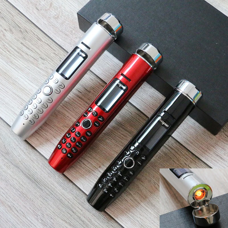 Funny Cute Button Mobile Phone with Lighter Function Two Sim Magic Voice BT Dial Pen Shaped Mini Phone FM Camera Cheap Portable Funny Cute Button Mobile Phone with Lighter Function Two Sim Magic Voice BT Dial Pen Shaped Mini Phone FM Camera Cheap Portable