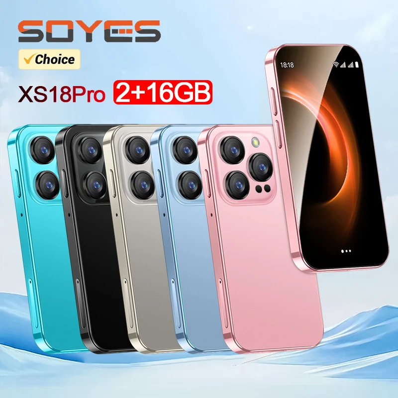 SOYES XS18Pro New 3.0" Mini Smartphone 2GB RAM 16GB ROM Android 9.0 Facial Recognition Dual SIM Standby 3G Little Phone