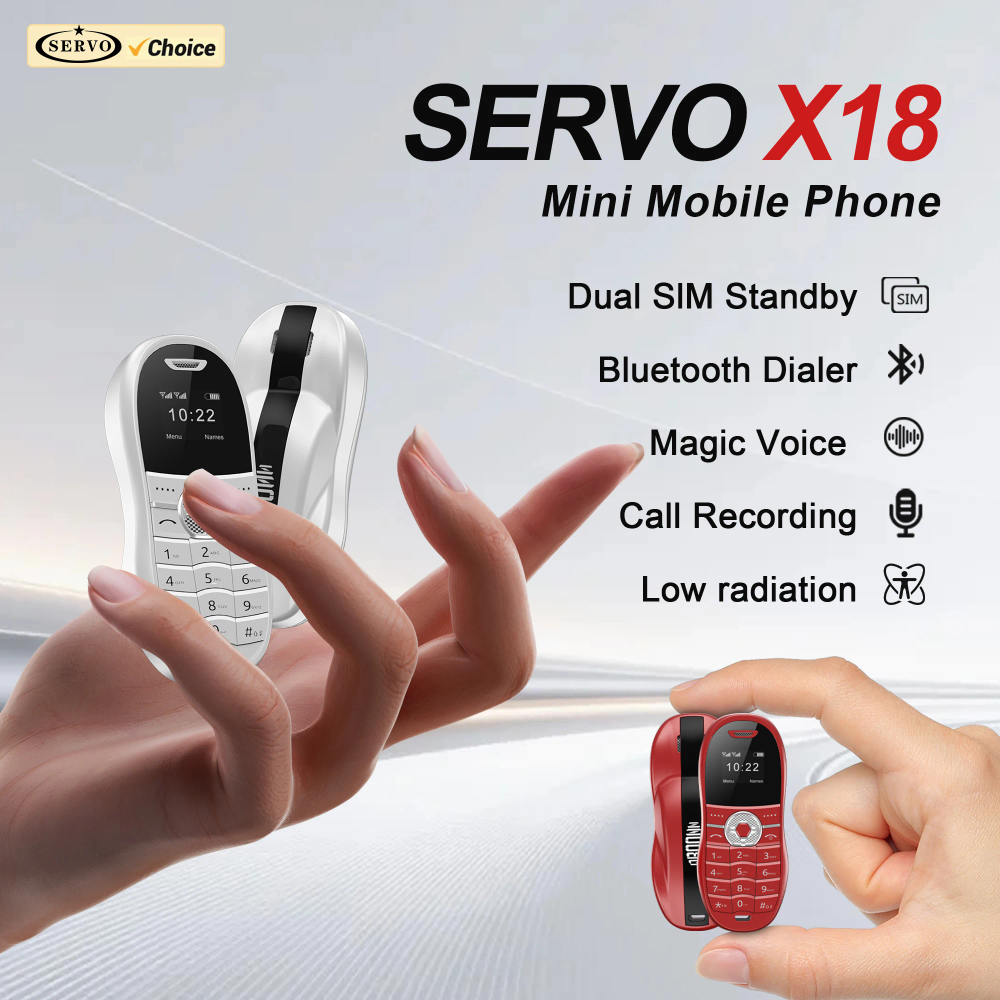 SERVO X18 Mini Sports Car Mobile Phone 2G GSM Call Recording Magic Voice Blacklist Dual SIM Standby Cute Backup Kids Cellphones