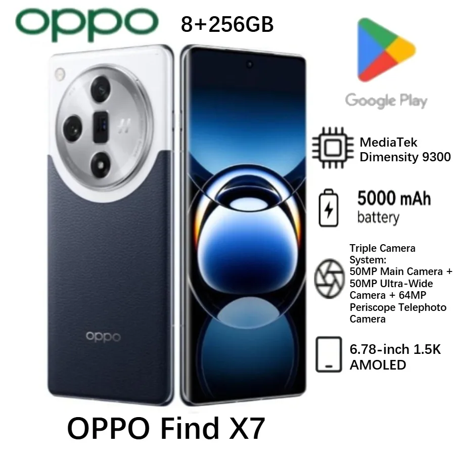 2026 (Latest Model) OPPO Find X7 Global Edition Smartphone High-End Specs, Dual SIM, 100W Fast Charging, Dimensity 9300 Chipse