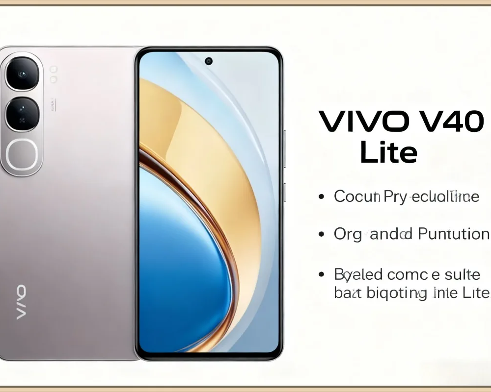 VIVO V40 Lite Smartphone 6.78'' HD+ Display 50MP Dual Camera 5000mAh Big Battery 44W Fast Charging Android 14 Mobile Phone