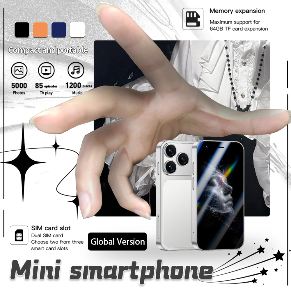A17 Mini Smartphone 3.0-inch Android System Portable Pocket Phone Dual SIM Dual Standby Face Recognition Technology