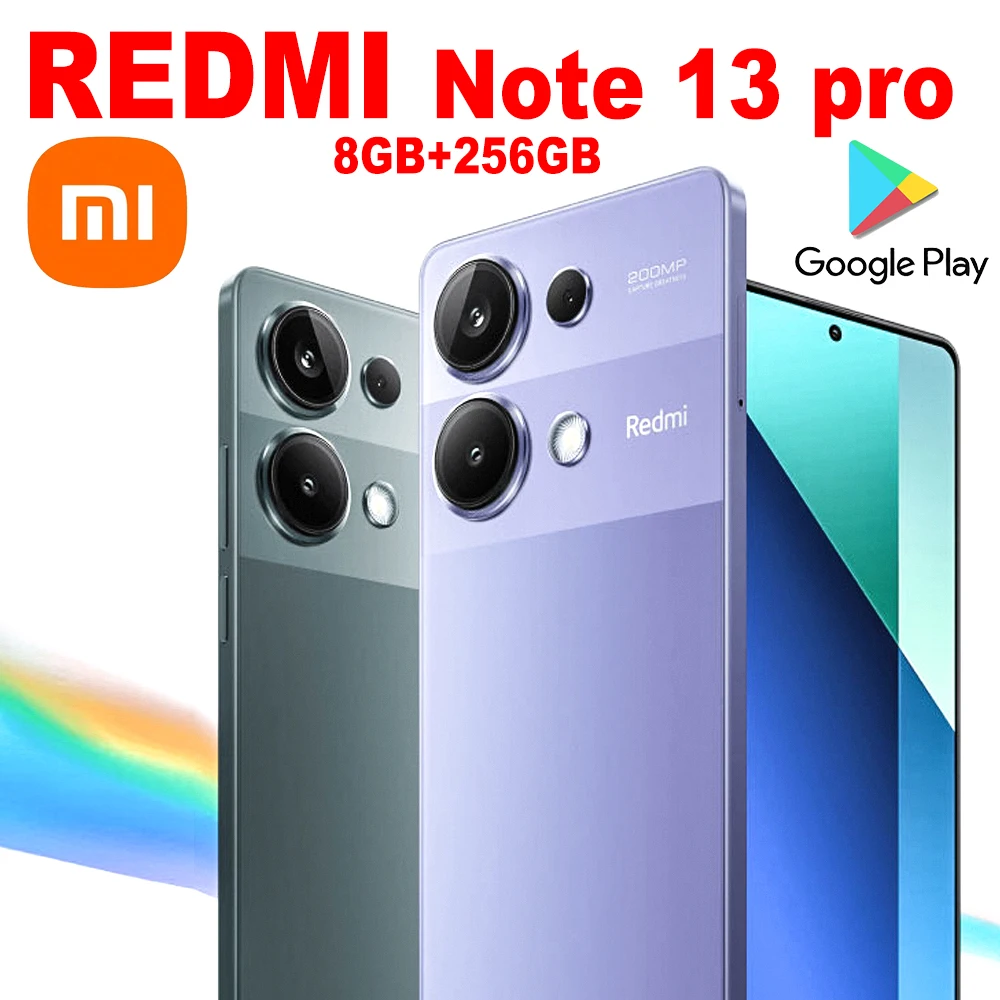 XIAOMI Redmi Note 13 pro fashion smart phone 8GB+256GB/GPS/NFC/5160mah long battery life/2712×1220 resolution