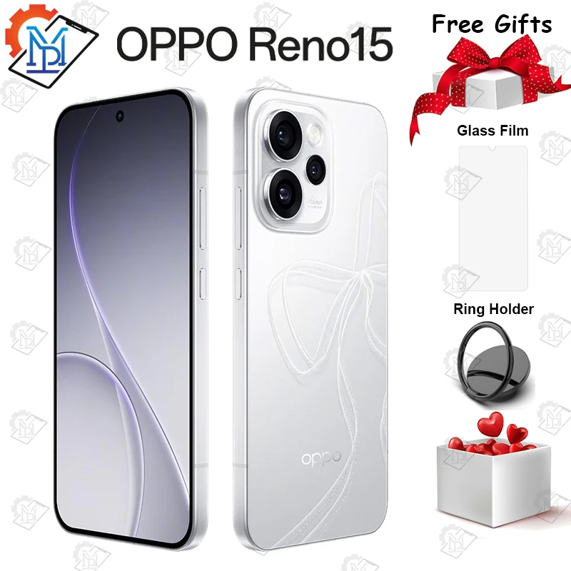 Original OPPO RENO 15 5G Mobile Phone 6.32" 120Hz Display Dimensity 8450 Camera 200MP Battery 6200mAh CN Version Smartphone