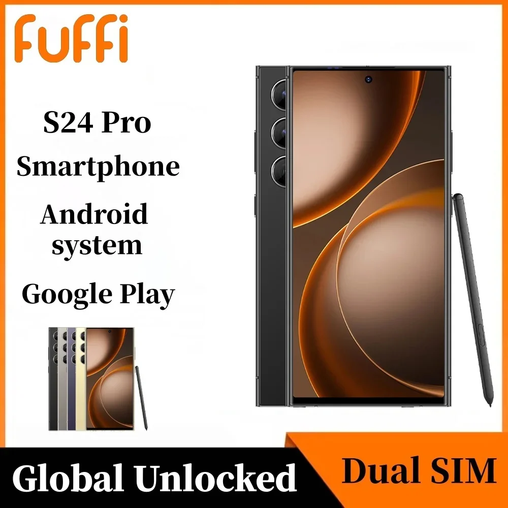 FUFFI S24 Pro Smartphone Android 6.8 inch Phone 8G RAM 512GB ROM Dual SIM Mobile phone Google Play Store 20MP 4100mAh Cellphones