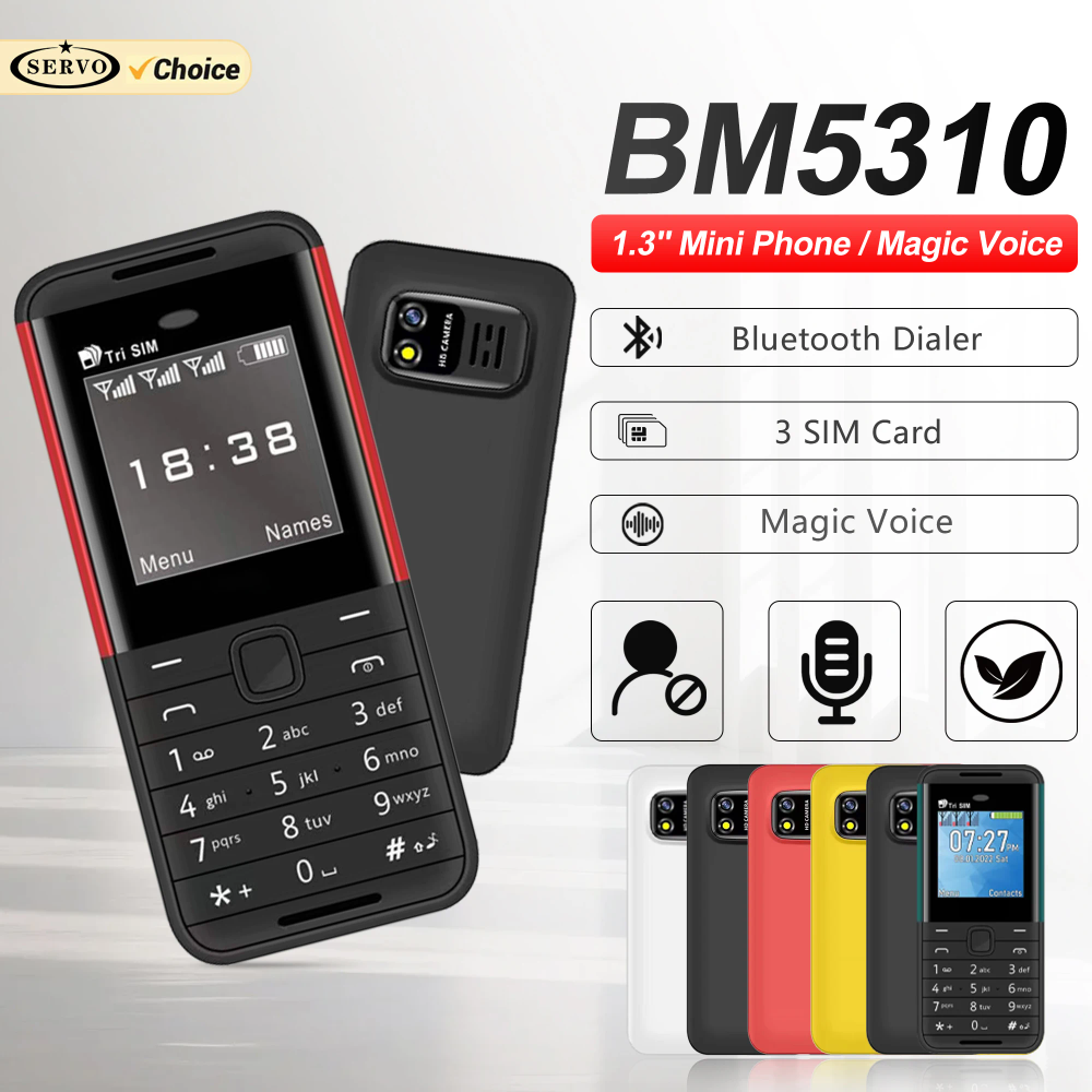 SERVO BM5310 Mini 3 SIM Standby Feature Mobile Phone Speed Dial Magic Voice Blacklist MP4 Player FM Radio Small Backup Cellphone SERVO BM5310 Mini 3 SIM Standby Feature Mobile Phone Speed Dial Magic Voice Blacklist MP4 Player FM Radio Small Backup Cellphone