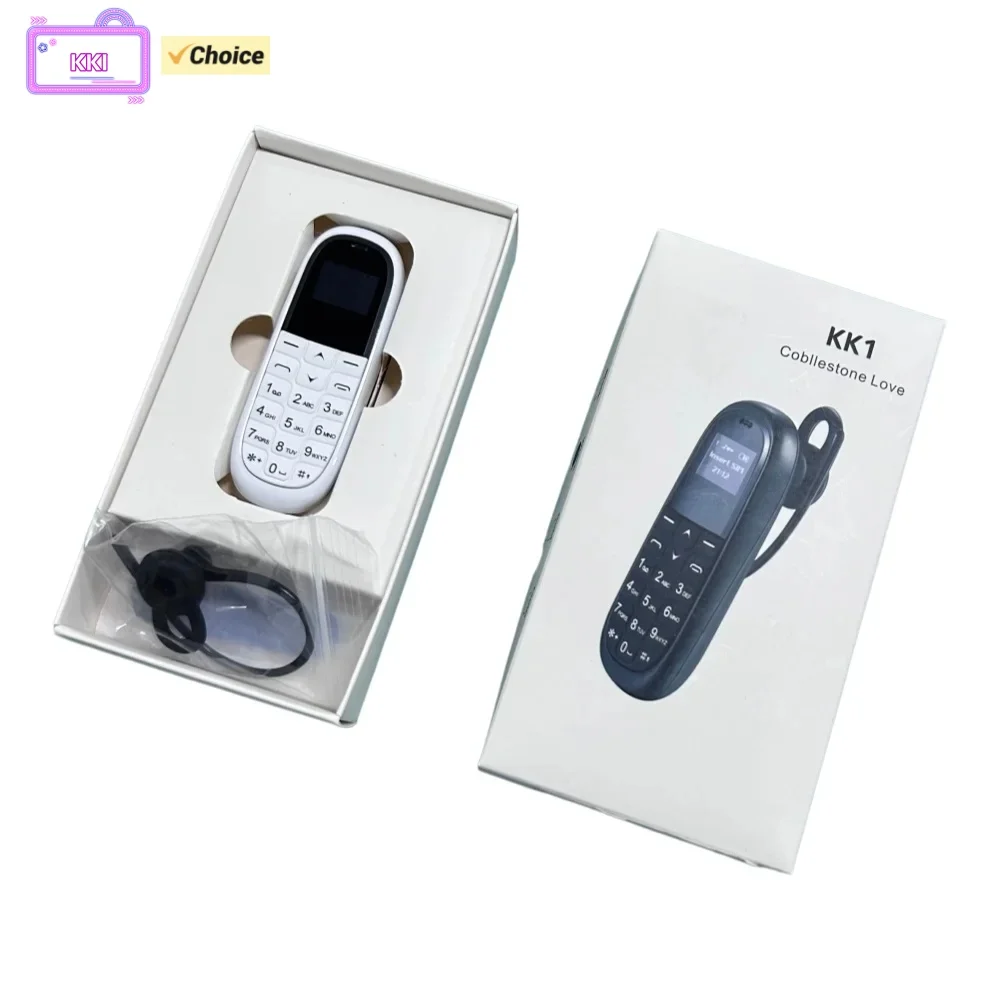 AEKU KK1 Unlocked New MiniMobile Phone Bluetooth Earphone Voice Changer Dialer Automatic Call Recording Portable Cheap Cellphone