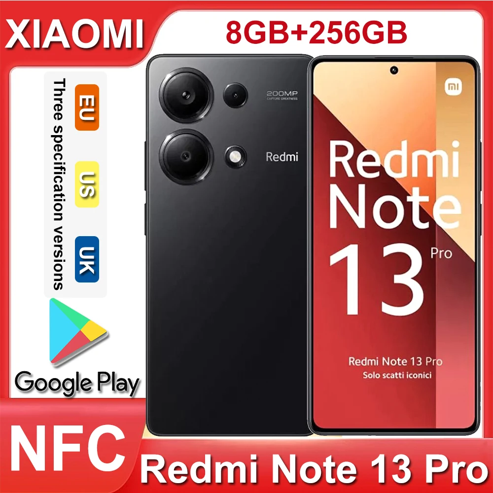 XIAOMI Note 13 Pro Configure NFC function, 2712×1220 resolution, 5160mAh, long battery life [EU/US/UK specifications]