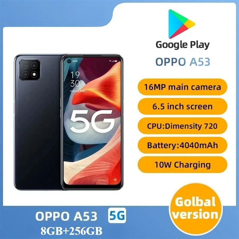New OPPO A53 Global Version 5G LTE Large Battery Unlocked Android Cell Phone
