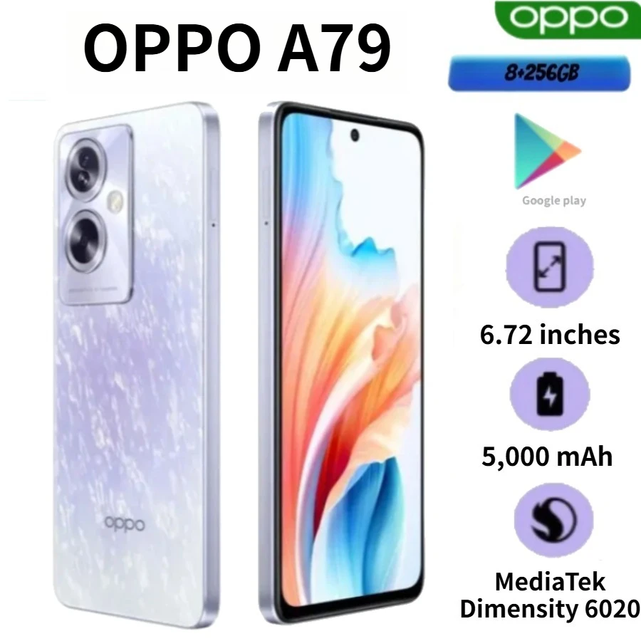 2026 New OPPO A79 Global Version 8+256GB 6.67" Large Screen 5100mAh Big Battery Dual SIM 5G Mobile Phone 2026 New OPPO A79 Global Version 8+256GB 6.67" Large Screen 5100mAh Big Battery Dual SIM 5G Mobile Phone