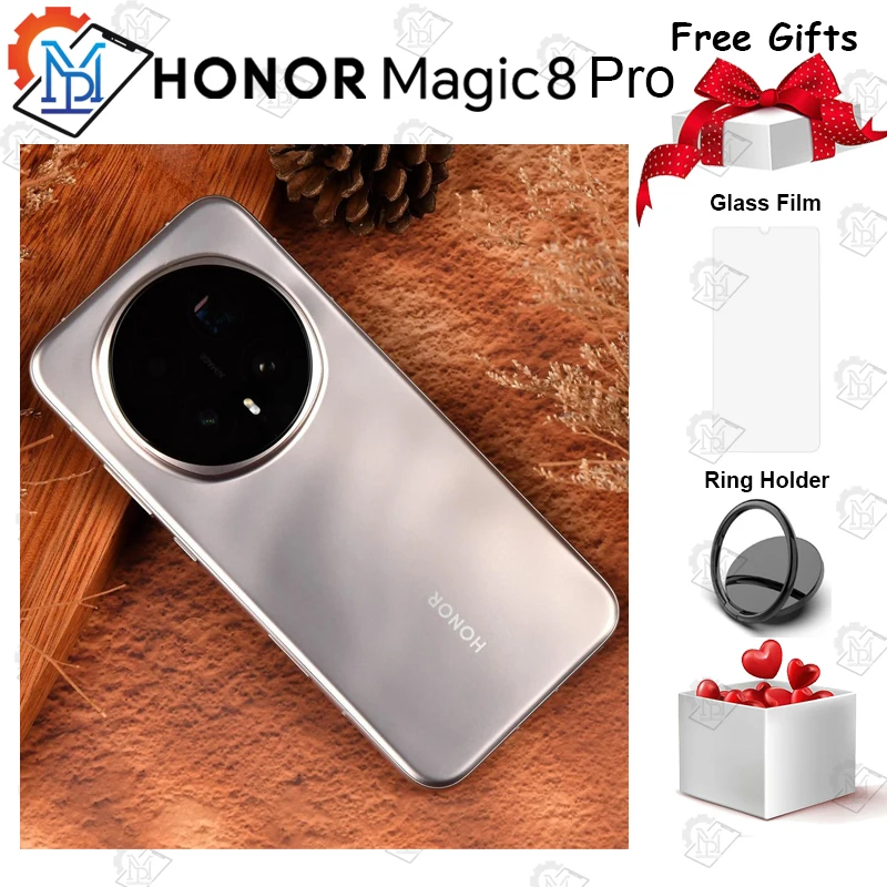 Original HONOR Magic 8 Pro 5G Mobile Phone 6.71"120Hz Display Snapdragon 8 Elite Gen 5 Camera 200MP 7200mAh Battery Smartphone