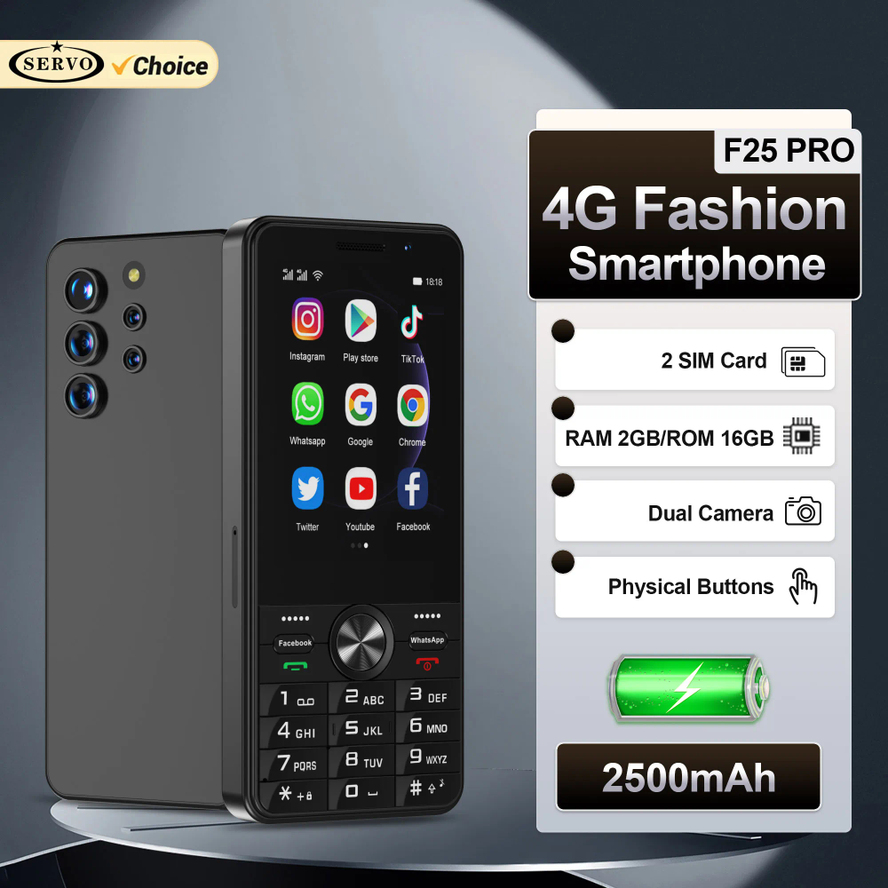SERVO F25 PRO 4G LTE Button Smartphone Android System Play Store FM Radio 2GB+16GB WiFi 3.5" Touch Screen Smart Phones Dual SIM SERVO F25 PRO 4G LTE Button Smartphone Android System Play Store FM Radio 2GB+16GB WiFi 3.5" Touch Screen Smart Phones Dual SIM