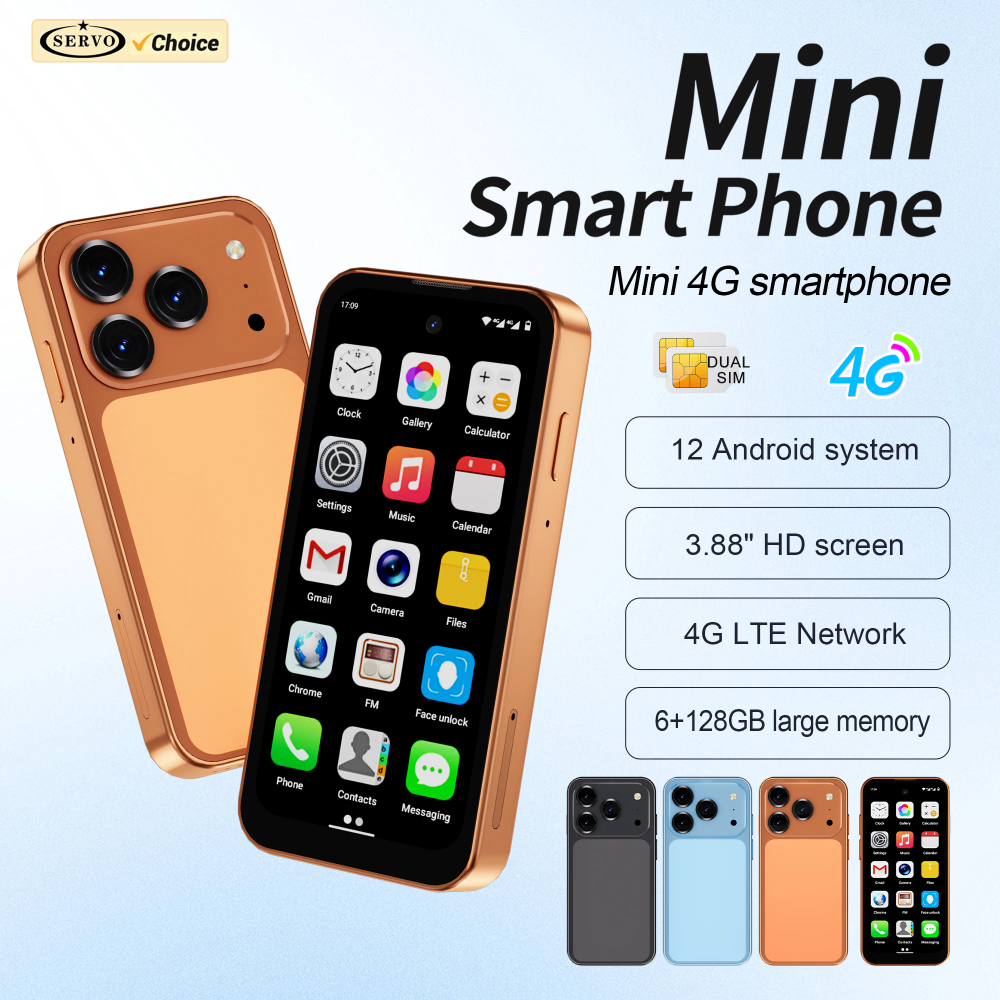 SERVO 19 Air Android Pocket Smartphone 4G LTE 3.88" Display 6GB+128GB Google Play WiFi Hotspot Dual SIM Card Mini Smart Phones SERVO 19 Air Android Pocket Smartphone 4G LTE 3.88" Display 6GB+128GB Google Play WiFi Hotspot Dual SIM Card Mini Smart Phones