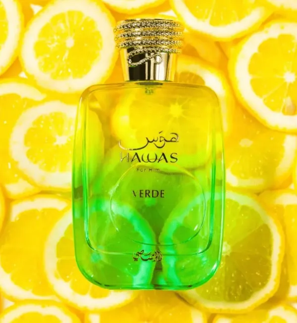 Rasasi Hawas Verde For Him Men's Perfume 100ml Long Lasting Scent for Daily Wear Rasasi Hawas Verde For Him Men's Perfume 100ml Long Lasting Scent for Daily Wear