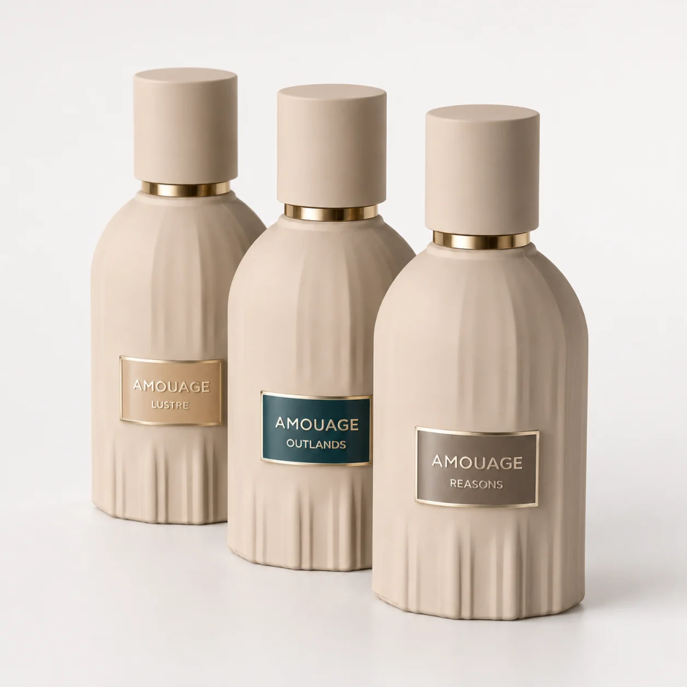 Amouage Lustre and Reasons and Outlands para Hombres y Mujeres 100ml/3.4oz Long-Lasting, Luxurious Arabian Fragrances Recommended Valentine's Day Gifts