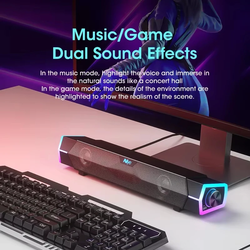 4D Computer Speakers Bar Wired Bluetooth Stereo Subwoofer for MacBook Laptop Notebook PC Audio Music Player 4D Computer Speakers Bar Wired Bluetooth Stereo Subwoofer for MacBook Laptop Notebook PC Audio Music Player
