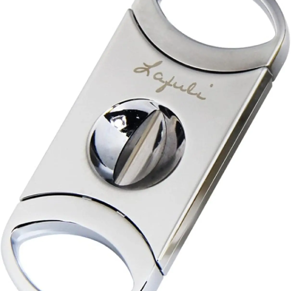 Stainless Steel V-Cut Cigar Guillotine for 50-60 Ring Cigars with Precise Blade Stainless Steel V-Cut Cigar Guillotine for 50-60 Ring Cigars with Precise Blade