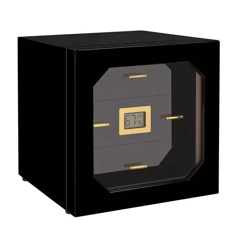 Cigar Cabinet Three Layers Cedar Wood Cigar Humidor Square Single Door Drawer Large Capacity Piano Lacquer Polished Cigar Box Cigar Cabinet Three Layers Cedar Wood Cigar Humidor Square Single Door Drawer Large Capacity Piano Lacquer Polished Cigar Box