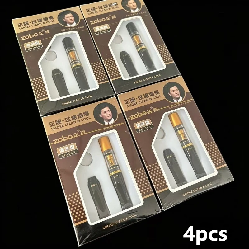 4PCS Recyclable Cigarette Holder Microfilter Reducing Tar Smoke Mouthpiece Washable Cigarette filter Portable Smoking filter Men 4PCS Recyclable Cigarette Holder Microfilter Reducing Tar Smoke Mouthpiece Washable Cigarette filter Portable Smoking filter Men