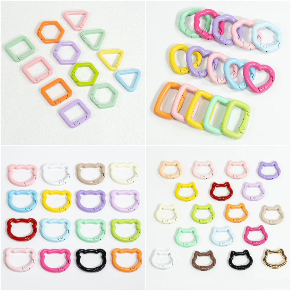 5pcs Cute Heart Cat Keychain Rings Carabiner Clip Key Chain Hooks for DIY Keys Buckle Bags Purses Replacement Lanyard DIY Crafts 5pcs Cute Heart Cat Keychain Rings Carabiner Clip Key Chain Hooks for DIY Keys Buckle Bags Purses Replacement Lanyard DIY Crafts