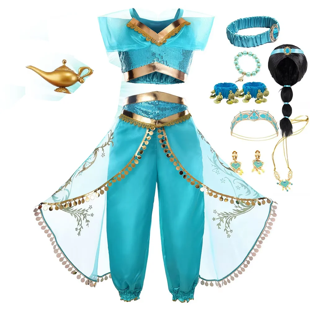2026 Venice Carnival Rio Canaval Costume Play Jasmine Princess Dress up Girls Birthday Party Fancy Aladdin Role Playing Apparel 2026 Venice Carnival Rio Canaval Costume Play Jasmine Princess Dress up Girls Birthday Party Fancy Aladdin Role Playing Apparel