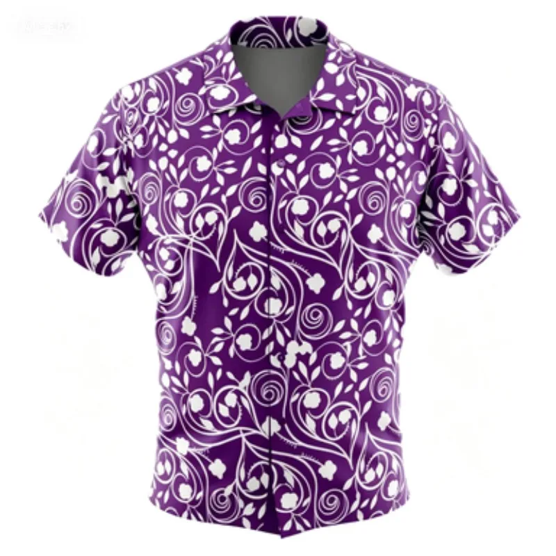 Printed Shirt Series Summer Fan Outfit Simple Anime Printed Short Sleeved Shirt Printed Shirt Series Summer Fan Outfit Simple Anime Printed Short Sleeved Shirt