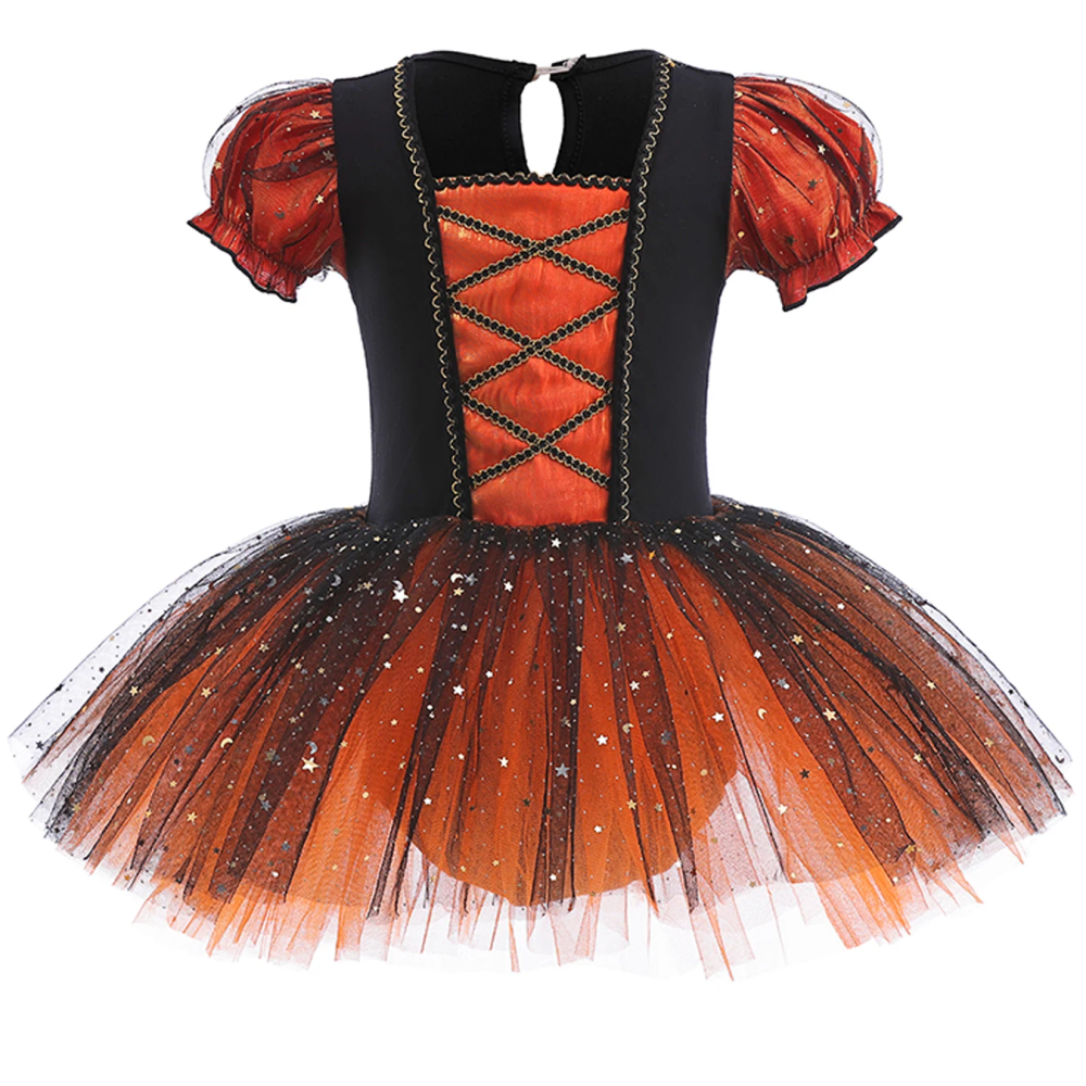 Girls Sparkling Sequin Flutter Tutu Leotard Elegant Ballet Dance Suit for Little Ballerinas Orange Black Halloween Cosplay Dress Girls Sparkling Sequin Flutter Tutu Leotard Elegant Ballet Dance Suit for Little Ballerinas Orange Black Halloween Cosplay Dress