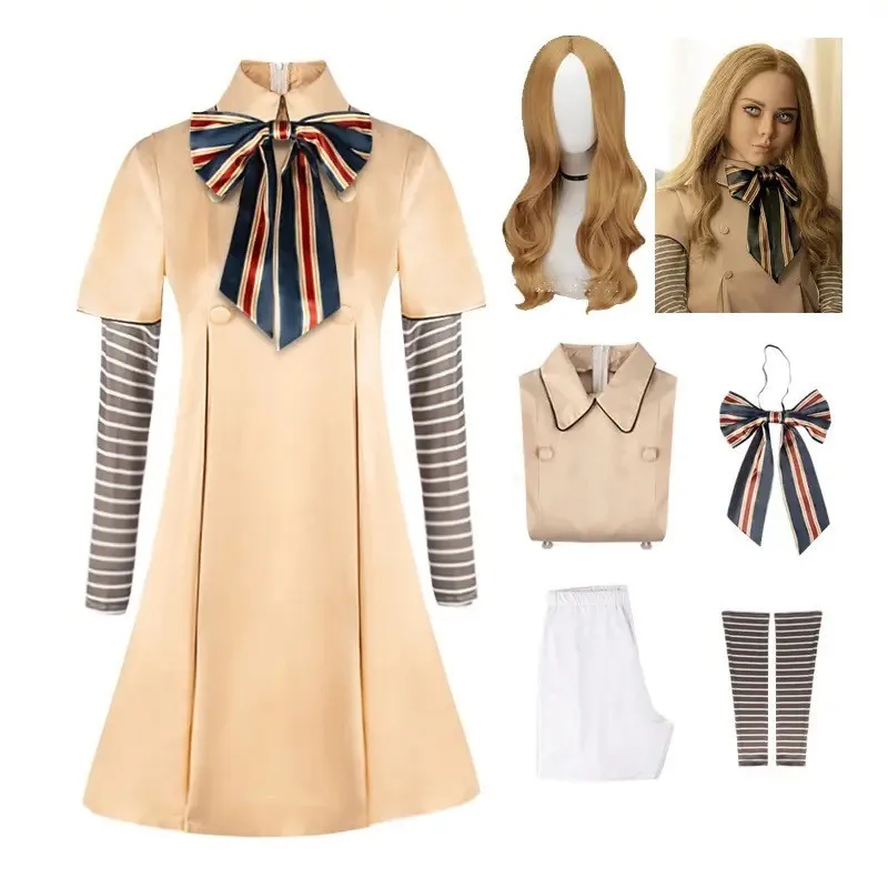 MEGAN Cosplay Dress for Kids Girls Women AI Doll Robots Megan Dresses Uniform MEGAN Girls and Adult Cosplay Halloween Costume MEGAN Cosplay Dress for Kids Girls Women AI Doll Robots Megan Dresses Uniform MEGAN Girls and Adult Cosplay Halloween Costume