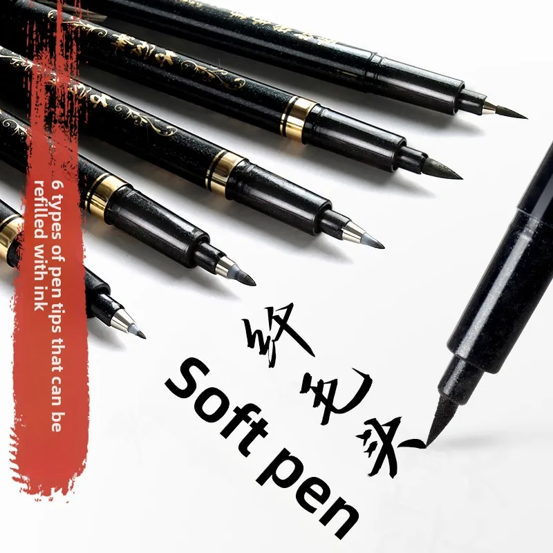 4PCS/SET Calligraphy Art Marker Pens Brush Pen Art Marker Craft Supplies Art Writing Office School Supplies Stationery Student 4PCS/SET Calligraphy Art Marker Pens Brush Pen Art Marker Craft Supplies Art Writing Office School Supplies Stationery Student
