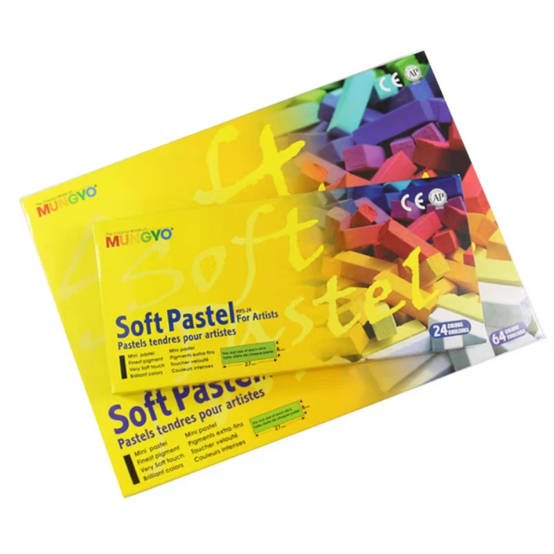 MUNGYO MPS Soft Pastel for Artist Drawing, Blending, Gradation, Dry-wash Non-toxic Clay Coloring Temporary Hair Coloring AP Mark MUNGYO MPS Soft Pastel for Artist Drawing, Blending, Gradation, Dry-wash Non-toxic Clay Coloring Temporary Hair Coloring AP Mark