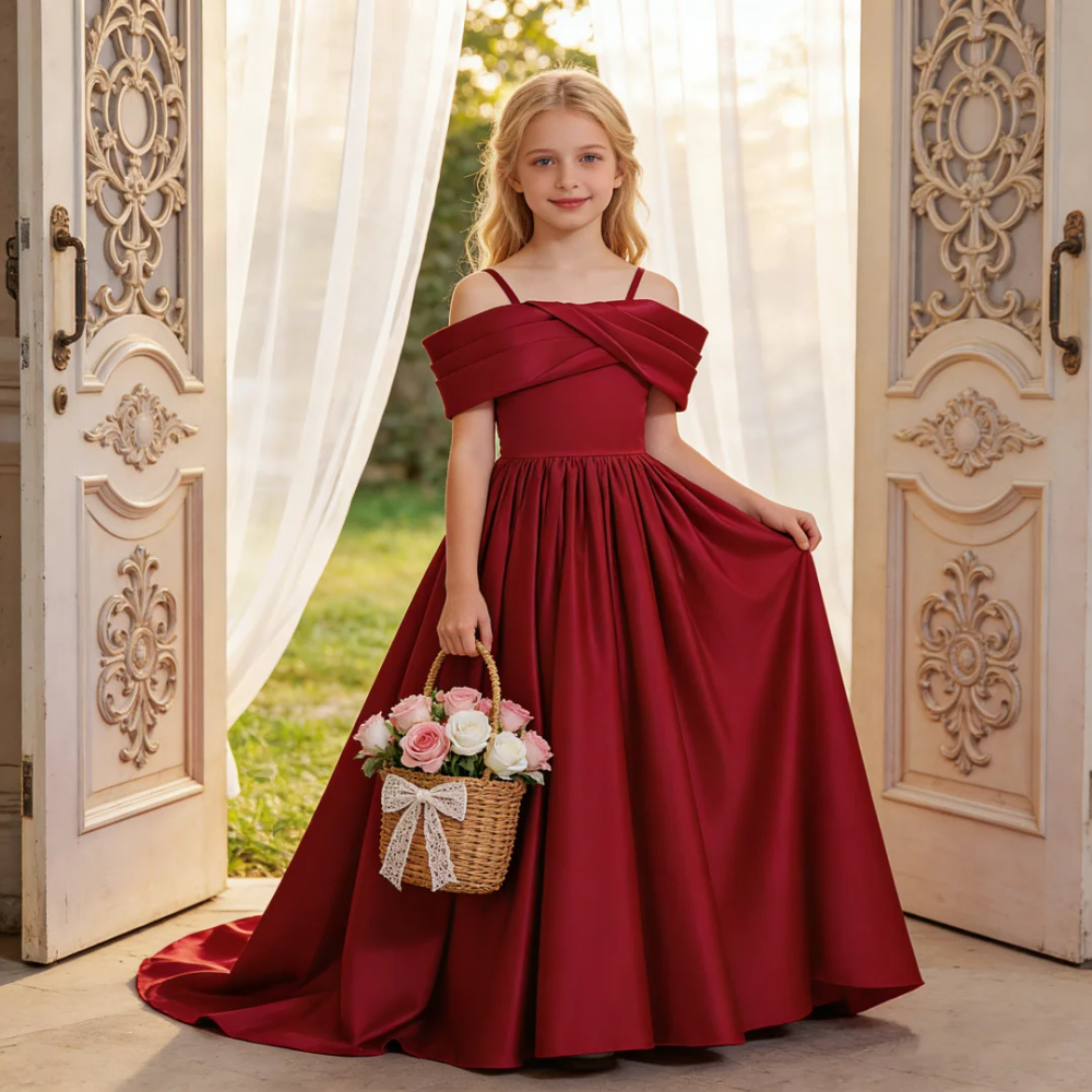 Kids Long dress with train for poet's birthday Sling Trailing Skirt party evening dress for violin performance Kids Long dress with train for poet's birthday Sling Trailing Skirt party evening dress for violin performance