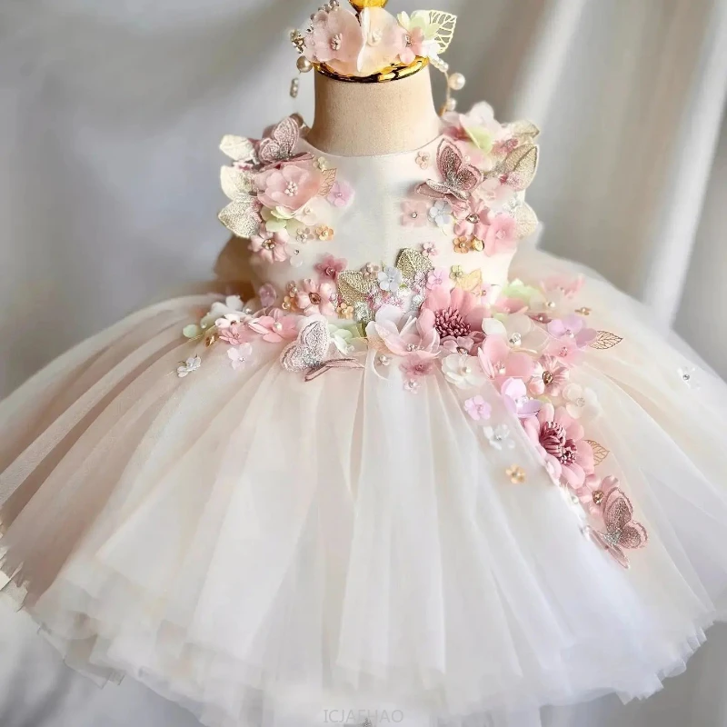 Wed Dress 2025 Girls Princess Pageant Dresses Costumes Birthday Party Wear Children Tutu Gown Kids Fashion Show Outfits Vestido Wed Dress 2025 Girls Princess Pageant Dresses Costumes Birthday Party Wear Children Tutu Gown Kids Fashion Show Outfits Vestido