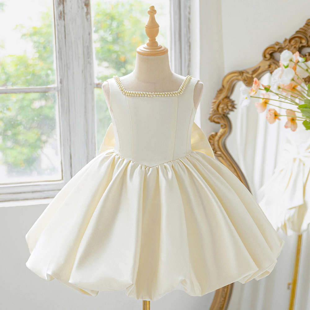 Elegant Baptism Party Tutu Dress for Girls Lolita Bow Bridesmaid Birthday Princess Girl Dresses Wedding School Prom Evening Gown Elegant Baptism Party Tutu Dress for Girls Lolita Bow Bridesmaid Birthday Princess Girl Dresses Wedding School Prom Evening Gown