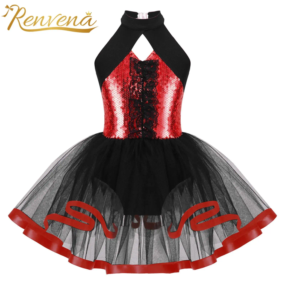 Kids Girls Sparkly Sequins Jazz Ballet Dance Tutu Dress Gymnastics Leotard Dress Ballerina Outfit Stage Performance Costume Kids Girls Sparkly Sequins Jazz Ballet Dance Tutu Dress Gymnastics Leotard Dress Ballerina Outfit Stage Performance Costume