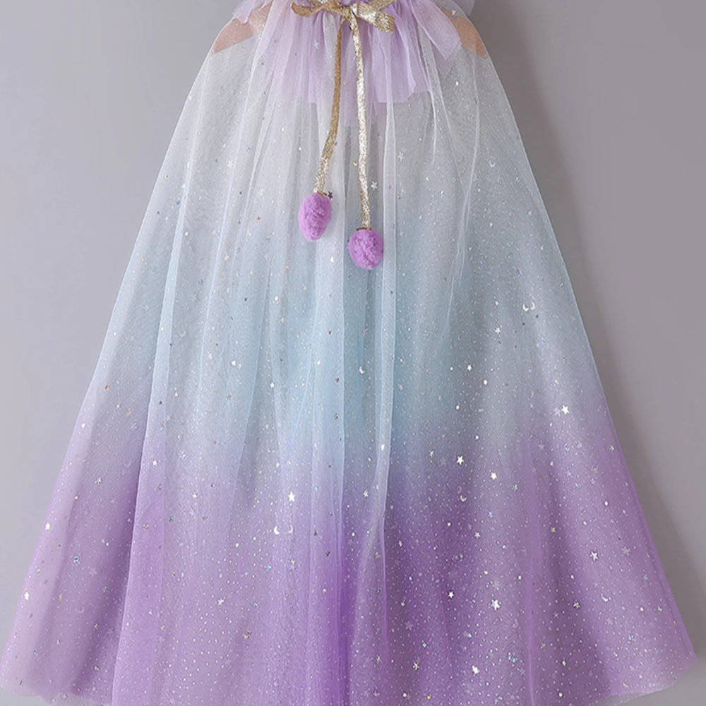Princess Glitter Multicolor Sequins Shawl Shiny Girl Fairy Cape Cloak Fairy Cape Christmas Costume Party Halloween Kids Clothes Princess Glitter Multicolor Sequins Shawl Shiny Girl Fairy Cape Cloak Fairy Cape Christmas Costume Party Halloween Kids Clothes