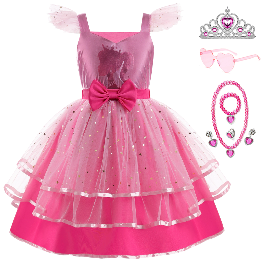 Wedding Flower Girls Princess Dress For Kids Birthday Party Children Children Halloween Cosplay Stage Performance Costume Wedding Flower Girls Princess Dress For Kids Birthday Party Children Children Halloween Cosplay Stage Performance Costume