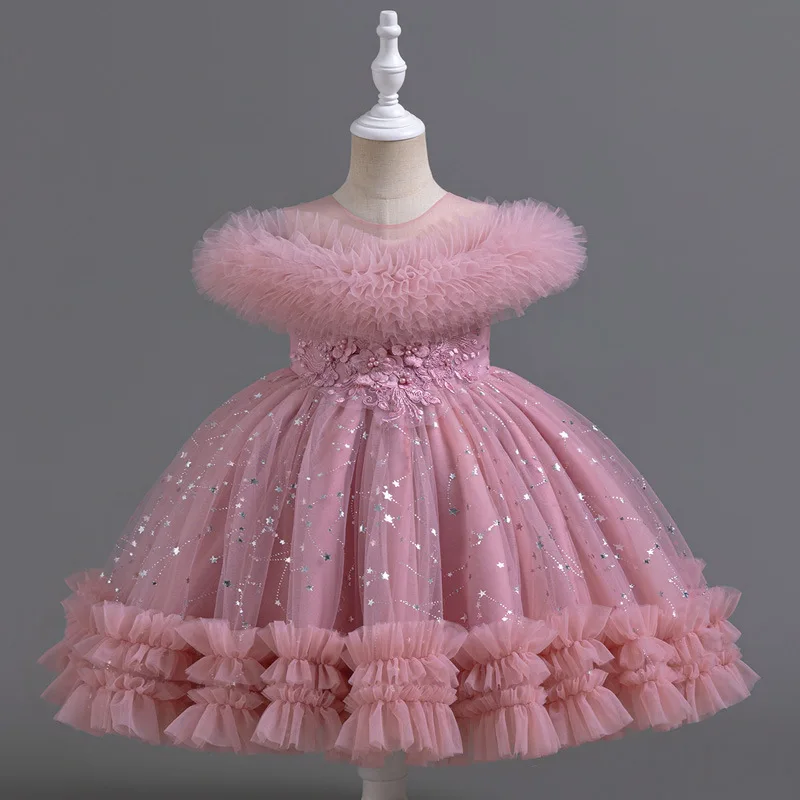 Fashion Princess Dress for Girls Sleeveless Lace Kids Girl Party Dress Summer Children Girls Evening Gown 3-12 Years Fashion Princess Dress for Girls Sleeveless Lace Kids Girl Party Dress Summer Children Girls Evening Gown 3-12 Years