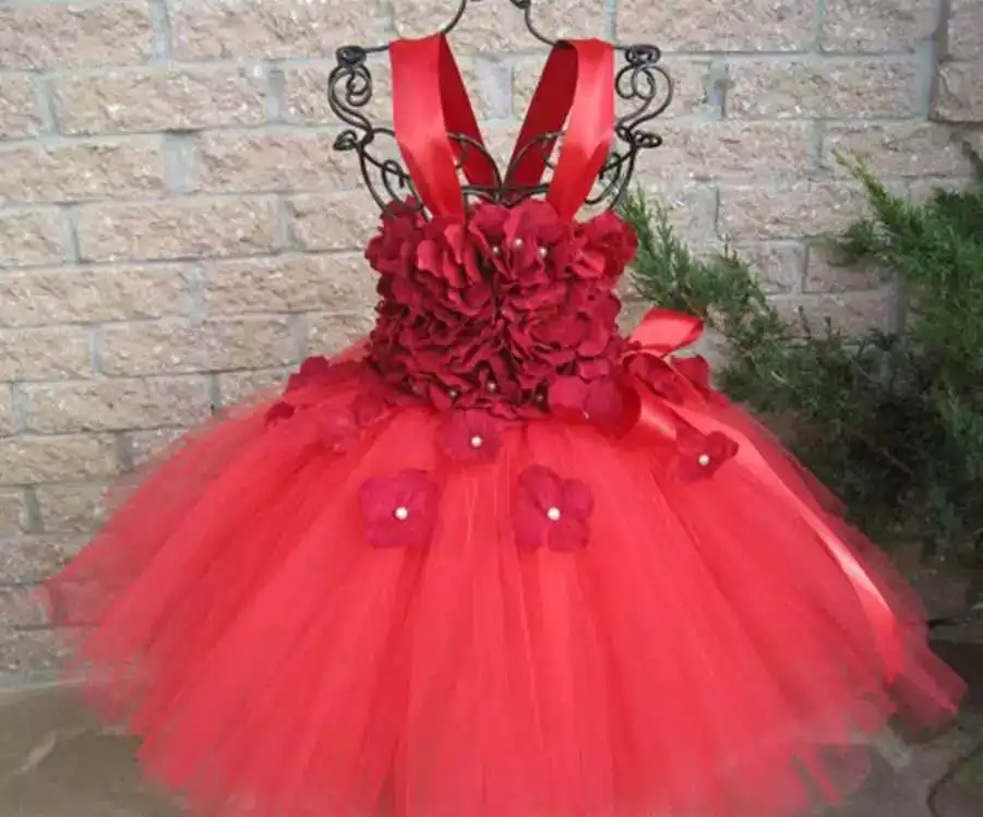 11 Styles Hydrangea Flower Girl Tutu Dress Tulle Flower Fairy Princess Dress Kids Wedding Birthday Party Dresses for Girls 11 Styles Hydrangea Flower Girl Tutu Dress Tulle Flower Fairy Princess Dress Kids Wedding Birthday Party Dresses for Girls