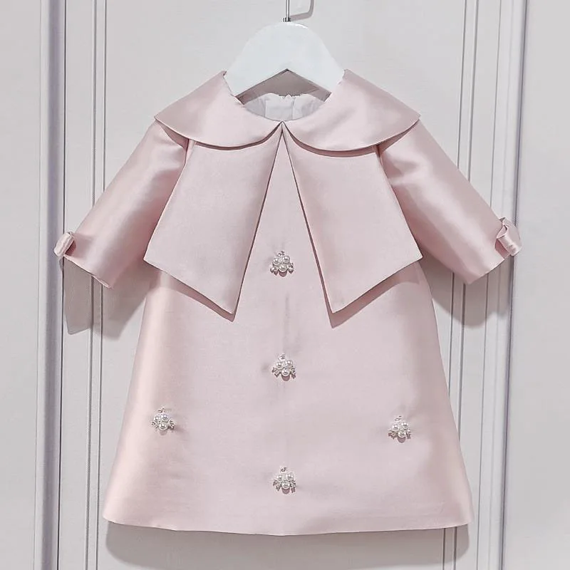 Formal Girls Dresses for Kids Boutique Party Clothes Pink Ball Gown Children Birthday Baptism Elegant Lace Bow Luxurious Evening Formal Girls Dresses for Kids Boutique Party Clothes Pink Ball Gown Children Birthday Baptism Elegant Lace Bow Luxurious Evening