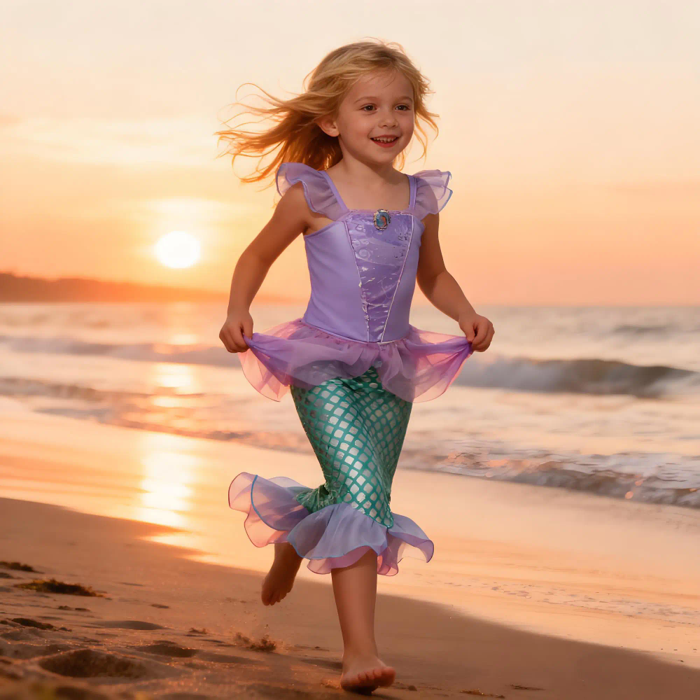 Summer Mermaid Birthday Party Dress Girl Cute Costume Carnival Anime Cosplay Outfits 2-10 Yrs Kids Fantasy Disguise Prom Gown Summer Mermaid Birthday Party Dress Girl Cute Costume Carnival Anime Cosplay Outfits 2-10 Yrs Kids Fantasy Disguise Prom Gown
