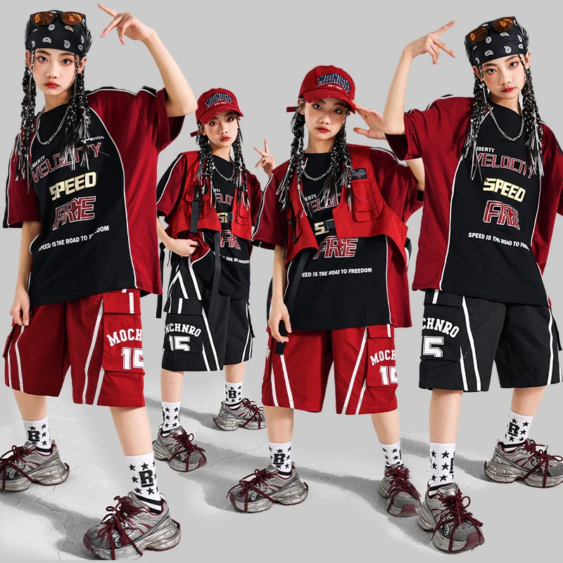 Teenage Fashion Hiphop Jazz Dance Costumes T-shirt Shorts Clothing Set for Boy Girl Hip Hop Street Style Outfit Suit Stage Wear Teenage Fashion Hiphop Jazz Dance Costumes T-shirt Shorts Clothing Set for Boy Girl Hip Hop Street Style Outfit Suit Stage Wear