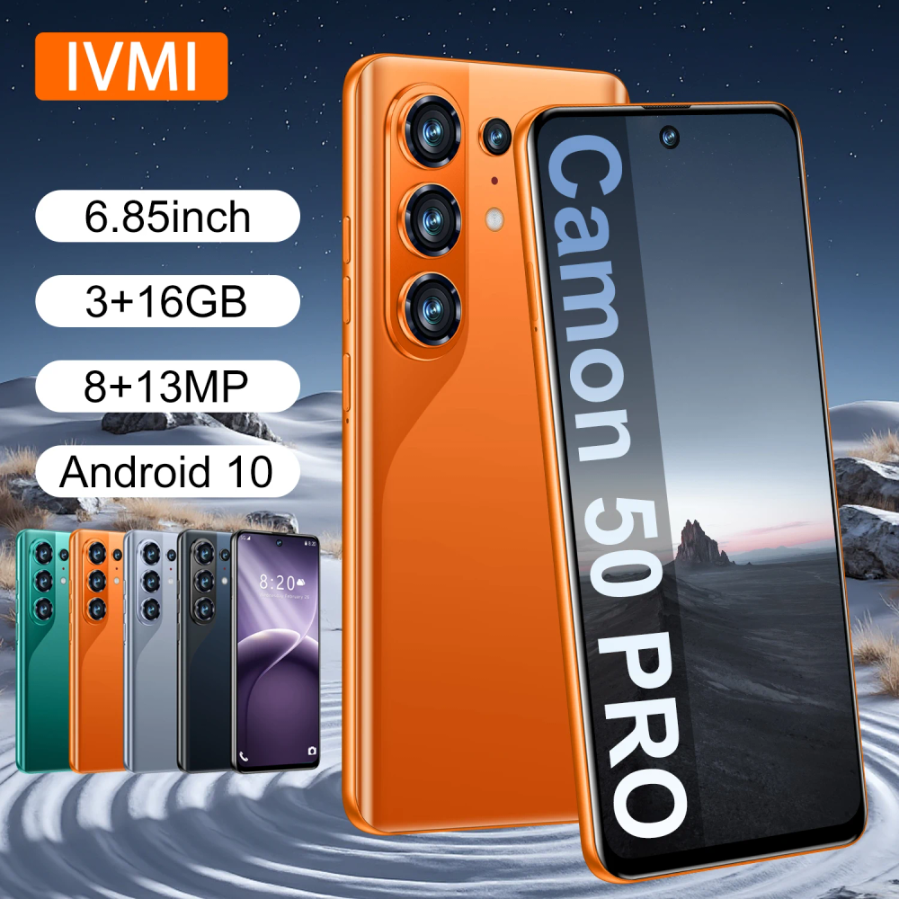 IVMI Global Camon50 Pro Smartphone Android10.0 3GB+16GB 6.85'' Dual SIM GPS Face Unlock 4G Network Curved Screen Mobile Phones IVMI Global Camon50 Pro Smartphone Android10.0 3GB+16GB 6.85'' Dual SIM GPS Face Unlock 4G Network Curved Screen Mobile Phones
