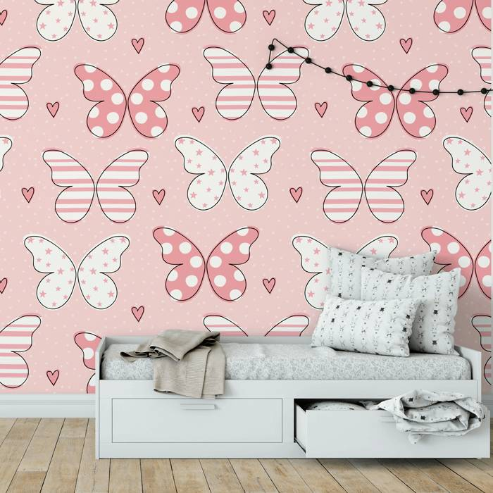 Papel de Parede Infantil Borboletas N3991 Papel de Parede Infantil Borboletas N3991