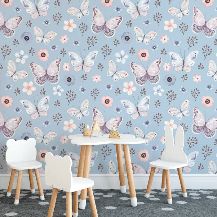 Papel de Parede Infantil Borboletas N3987 Papel de Parede Infantil Borboletas N3987